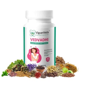 Vigyanveda - Vedvadhi Period best friend - Care for Menstrual Cramps, Cure PMS (30-60 Capsules)