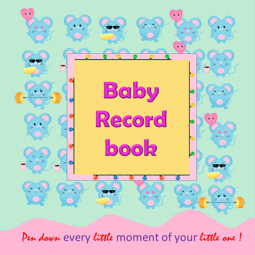 Creative Villa For You's Baby Record Book