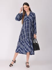 The Mom Store  9 to 5 Checks Maternity and Nursing Dress