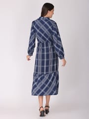 The Mom Store  9 to 5 Checks Maternity and Nursing Dress