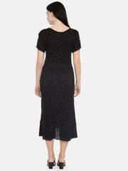The Mom Store Black Polka Dot Maternity and Nursing Dress
