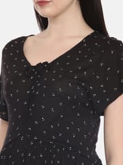 The Mom Store Black Polka Dot Maternity and Nursing Dress