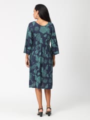 The Mom Store Blue Coral Maternity and Nursing Dress