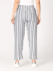 The Mom Store Magnet Grey Stripes Maternity Lounge Pants