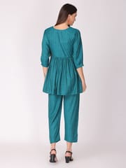 The Mom Store Diva Teal Maternity and Nursing Co-Ord Set