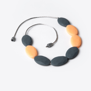 Charismomic Orange and Coal Teething Jewelry - For Moms to Wear