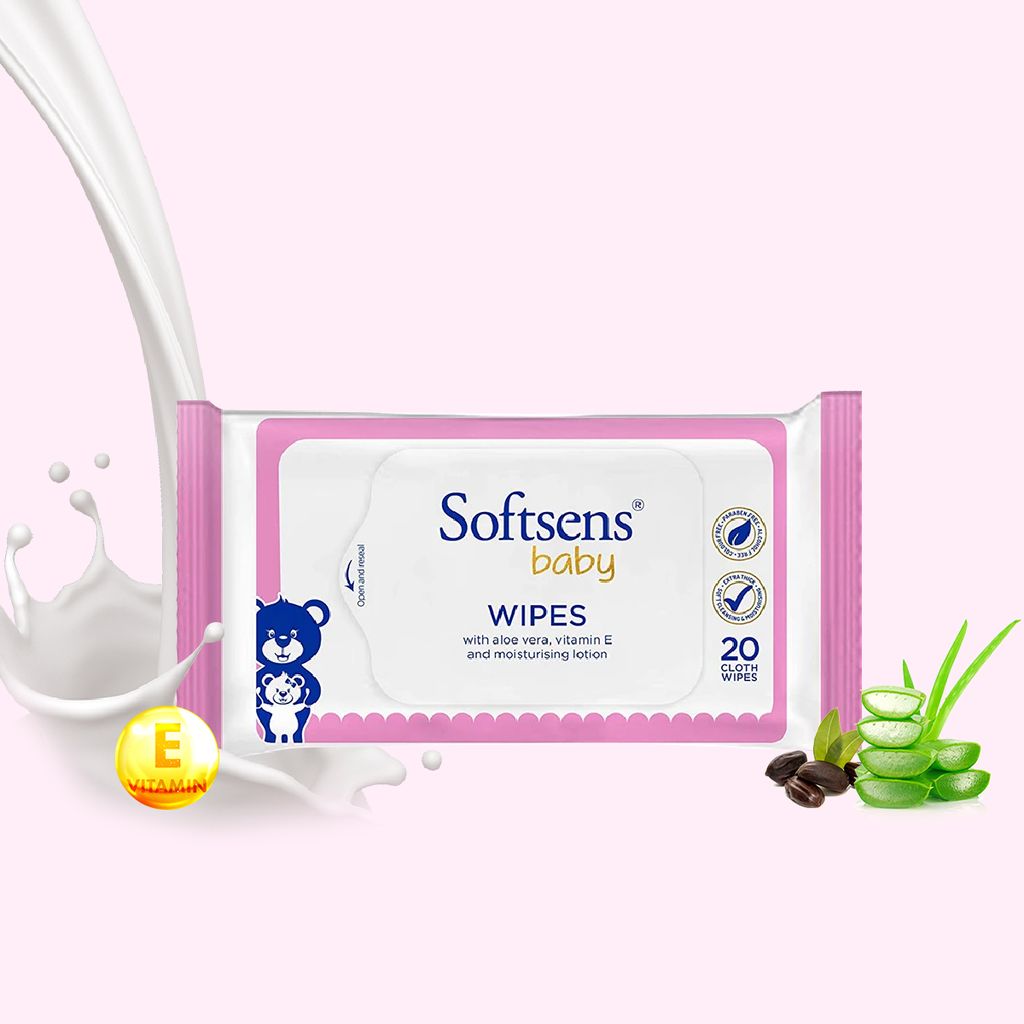 Softsens Skin Care Wet Wipes (20 Wipes - 120 Wipes)