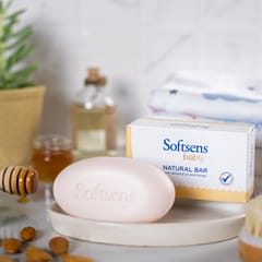 Softsens Natural Baby Bar Soap (100 grams x 3 Multipack)