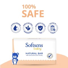 Softsens Natural Baby Bar Soap (100 grams x 3 Multipack)