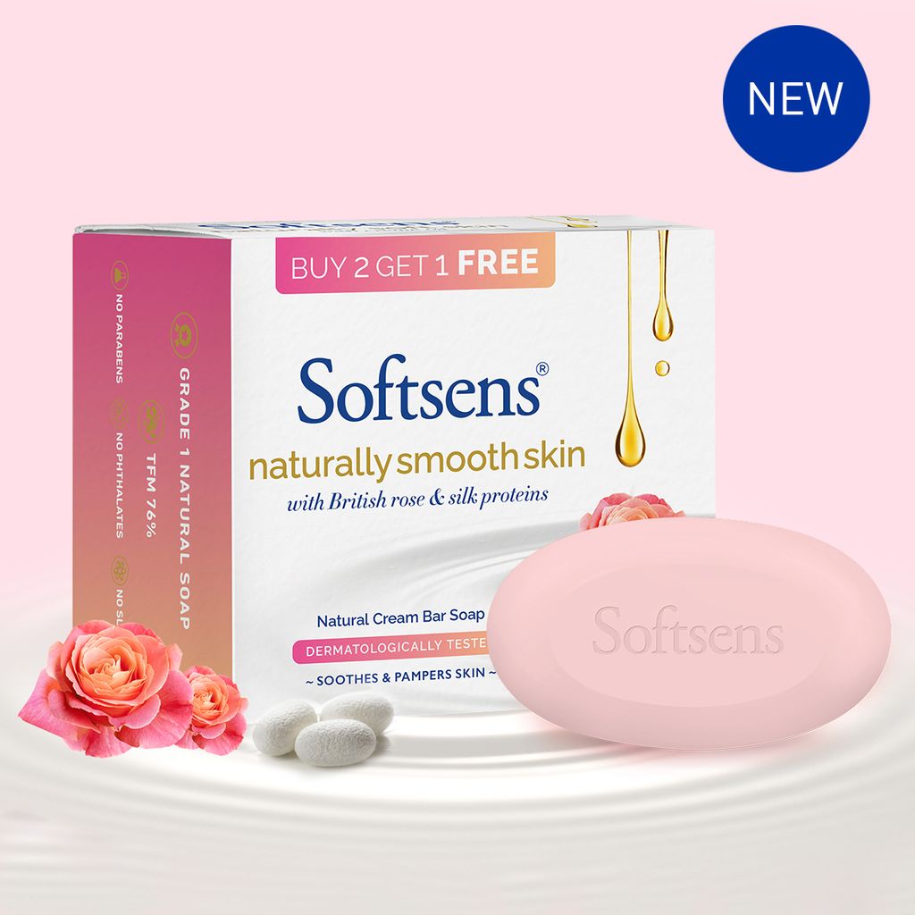 Softsens Naturally Smooth Skin Cream Bar Soap