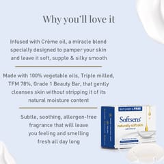 Softsens Naturally Soft Skin Cream Bar Soap