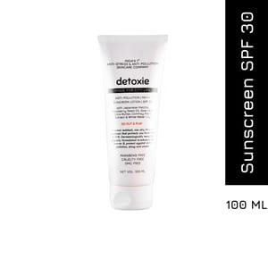 Detoxie Anti-Pollution, PA+++ Sunscreen Lotion SPF 30, 100ml