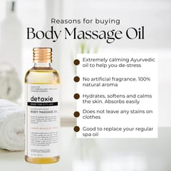 Detoxie Calming and Anti-Fatigue Body Massage Oil,100ml