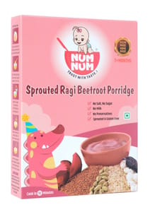 Sprouted Ragi Beetroot Porridge
