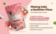 Origin Nutrition 100% Natural Vegan Plant Protein Powder - Strawberry 830 g