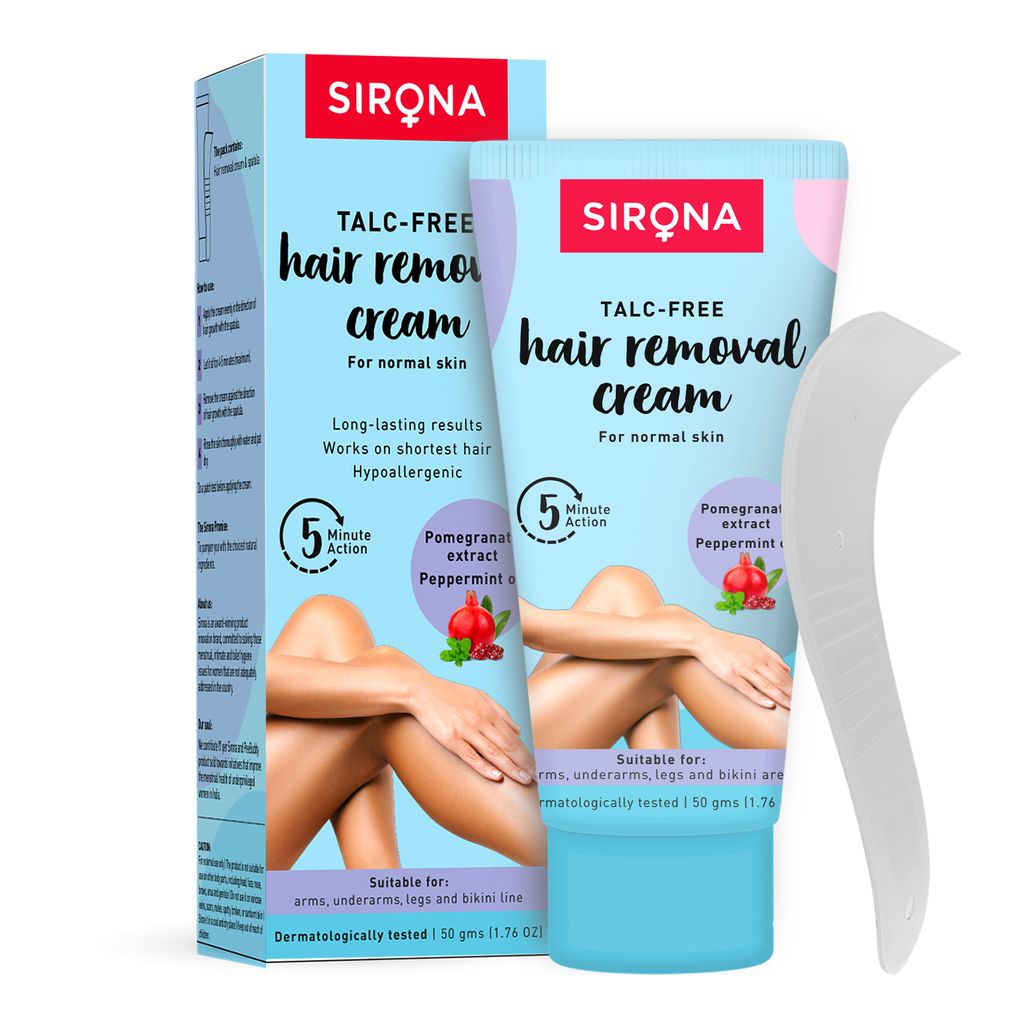 Sirona Hair Removal Cream  -  50 gms for Arms, Legs, Bikini Line & Underarm