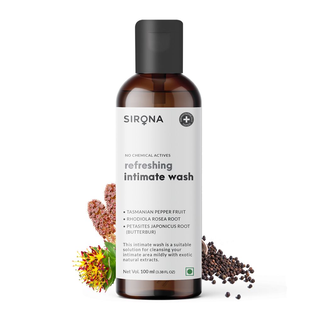 Sirona Natural pH balanced Intimate Wash with 5 Magical Herbs -  100 ml