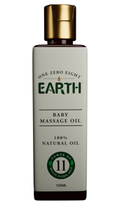 One Zero Eight Earth Baby Massage Oil, 100ML