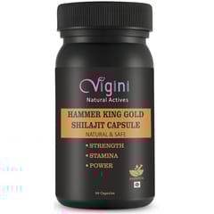 Vigini Gold Shilajit Capsule Strength Stamina Power Testosterone Booster Increase Performance Sexsual Time, Medicine Tablet Women-30caps