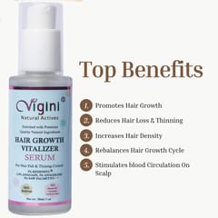 Vigini 3% Redensyl Procapil Anagain Anageline Hair Care Nourishing Growth Tonic Revitalizer Serum & Damage Repair Oil Control Fall Loss Thinning dull, Help in Silky Shine Strong Healthy Hair & Women-130ml