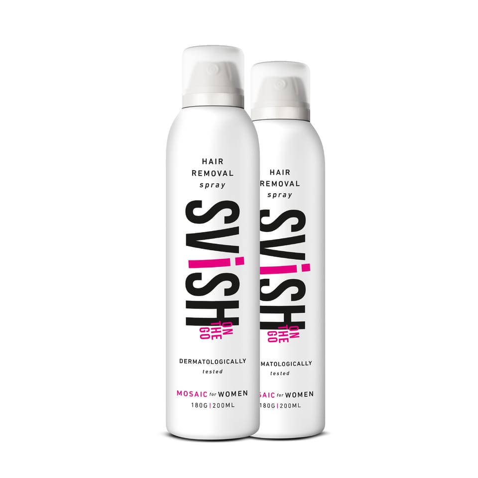 Svish Hair Removal Spray for Women with 360-degree usage Nozzle (Pack of 2)