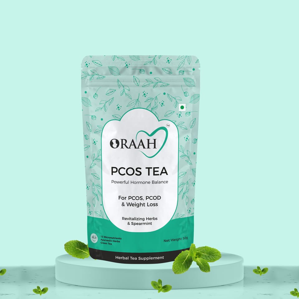 Oraah PCOS PCOD TEA Spearmint Flavour - 50gms