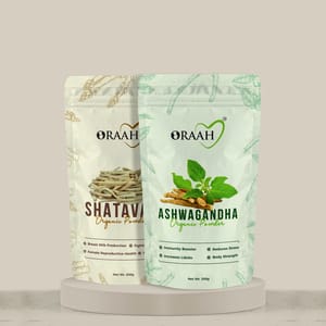 Oraah Shatavari and Ashwagandha Herbal powders combo