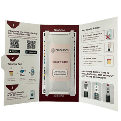 NeoDocs Kidney Care kit  | Instant Urine Test | Track 15 Parameters | Albumin, ACR, Creatinine, Protein, + Other Essential Parameters