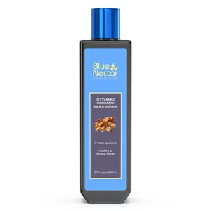 Blue Nectar Devtvakadi Ayurvedic Pain Relief oil Body, Back, Knee and Legs with Cinnamon and Clove (17 Herbs, 200 ml)
