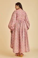 Izna Balloon Sleeves Hi-Low Maternity Dress