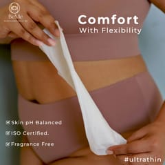 Be Me - Sanitary Pads for Women - LARGE (Moderate - Heavy Flow) - Pack of 60 Pads - With Disposal Pouches, Rash Free, Biodegradable, Anti Bacterial Napkins