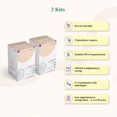 LifeCell SpermVault - 2 kits - 5 Years - Penta storage plan ideal for one baby