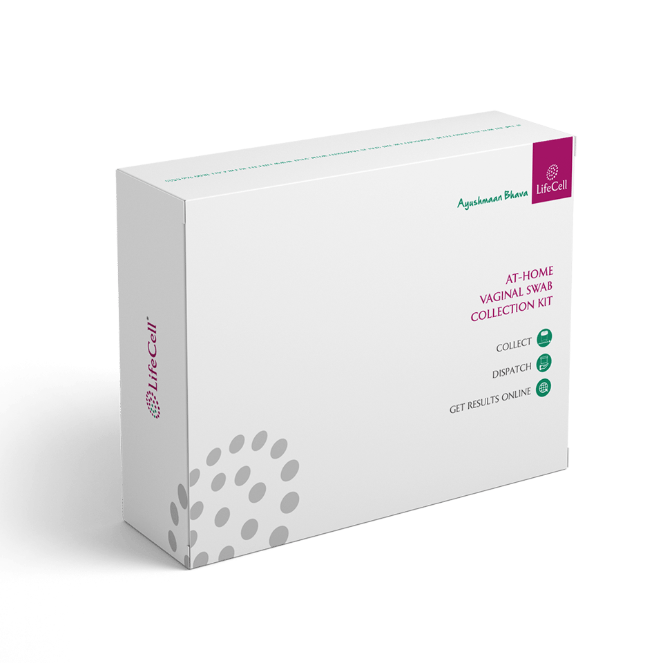 LifeCell At-Home Self-Collection STD Test for Women | Discreetly Screens - 8 commonly acquired STIs in Women | At-Home Vaginal Swab Sample Collection Kit | Easy to Use, Private & Confidential, Fast & Reliable Results.
