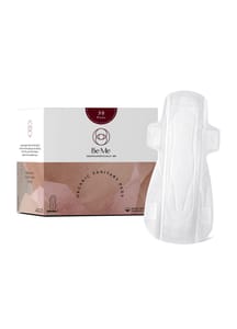 Be Me - Sanitary Pads for Women - Single Wing - For Moderate & Heavy Flow - With Brown Disposal Pouches, Rash Free, Biodegradable, Anti Bacterial Napkin (Regular- Pack of 30 Pads)