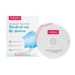 Sirona Portable UV Menstrual Cup Sterilizer | Kills 99% germs in 3 Minutes