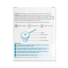Sirona Portable UV Menstrual Cup Sterilizer | Kills 99% germs in 3 Minutes