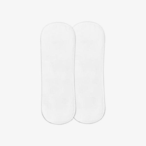 Wet-Free Microfiber Terry Soaker Inserts for Baby Cloth Diapers - Pack of 2