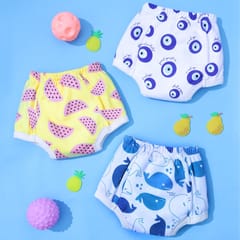 Snugkins - Snug Potty Training Pull-up Pants Kids 100% Cotton (Size 4, Fits 4-5 years) - Pack of 15 - Playtime Trio