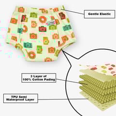 Snugkins - Snug Potty Training Pull-up Pants Kids 100% Cotton (Size 4, Fits 4-5 years) - Pack of 15 - Playtime Trio