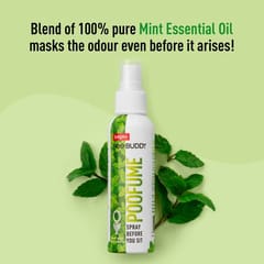 PeeBuddy PooFume | For odour-free poop experience | Made with 100% Mint Essential Oil | Alcohol-free | Aerosol-free | No harsh chemicals | 120 ml