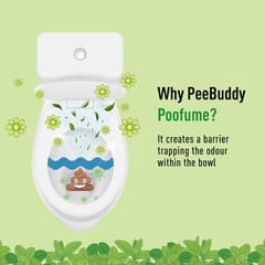 PeeBuddy PooFume | For odour-free poop experience | Made with 100% Mint Essential Oil | Alcohol-free | Aerosol-free | No harsh chemicals | 120 ml