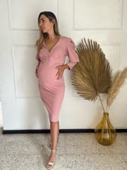 VDRESS Wine Maternity dress