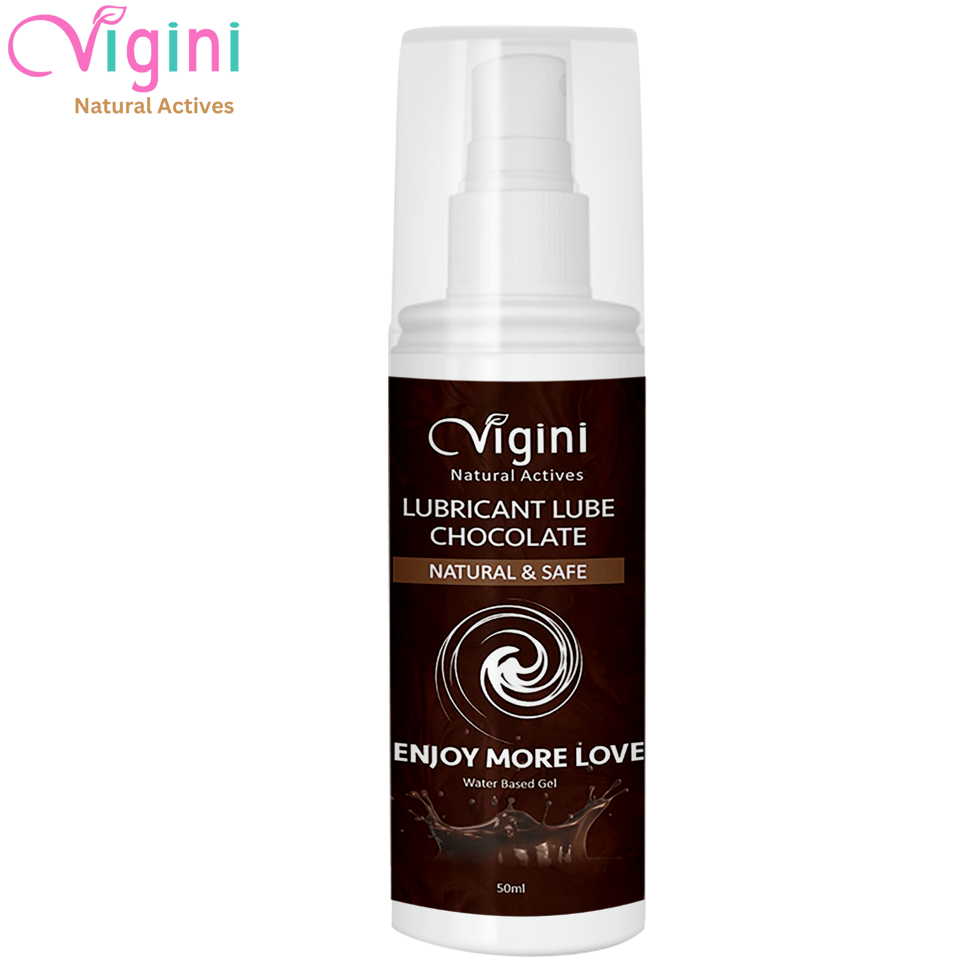 Vigini Intimate Chocolate Sexual Lubricant Personal Lube Water Based Gel for Long Lasting Sex Non-Sticky-50ml