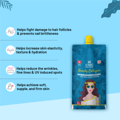 Beauty Collagen - Marine Collagen Peptides & Hyaluronic Acid - Anti-Aging & Skin Hydration - Yummilicious Citrus Flavour