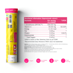 Glow - Glutathione & Vitamin C for Skin Radiance & Glow - 20 Days Pack
