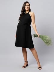 TUMMY- Organic cotton Halter Cocktail & Party Dress