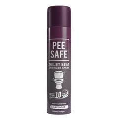 PEESAFE Toilet Seat Sanitizer Spray (300 ml) Washroom Pack (Lavender) | Reduces The Risk Of UTI & Other Infections | Protects From 99.9% Germs & Travel Friendly | Anti Odour, Deodorizer