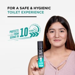 Pee Safe Toilet Seat Sanitizer Spray (75ml - Pack Of 6) - Mint| Reduces The Risk Of UTI & Other Infections | Protects From 99.9% Germs & Travel Friendly | Anti Odour, Deodorizer