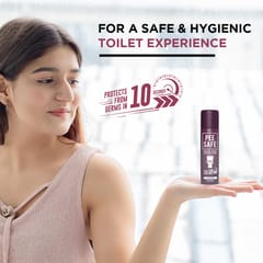 Pee Safe Toilet Seat Sanitizer Spray 50ml - Lavender | Reduces The Risk Of UTI & Other Infections | Protects From 99.9% Germs & Travel Friendly | Anti Odour, Deodorizer