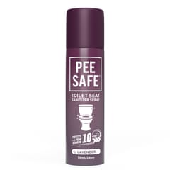 Pee Safe Toilet Seat Sanitizer Spray 50ml - Lavender | Reduces The Risk Of UTI & Other Infections | Protects From 99.9% Germs & Travel Friendly | Anti Odour, Deodorizer